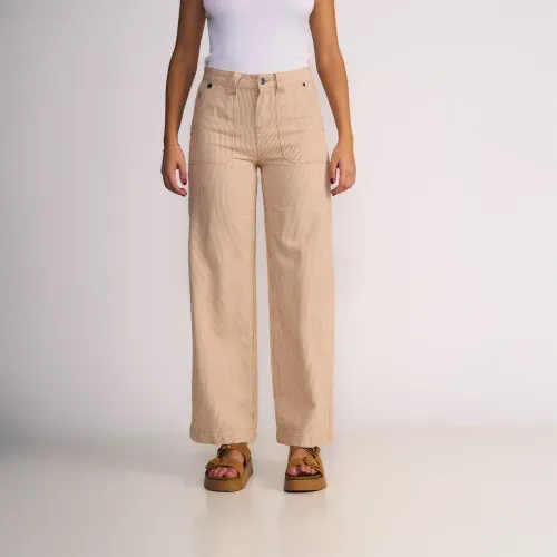 Pantalón Wide Estilo Carpenter Stripes