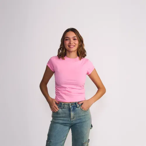 Polera Manga Corta Essentials Garment Dye