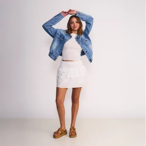 Falda Short Pure Nature Cintura Panal