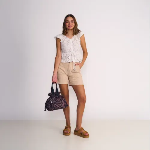 Short Wide Estilo Carpenter Stripes