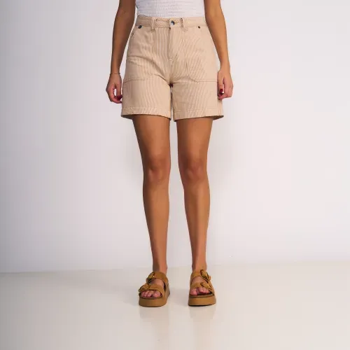 Short Wide Estilo Carpenter Stripes