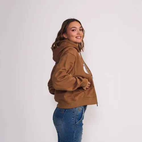 Polerón Hoodie Full Zipper Frontal Print