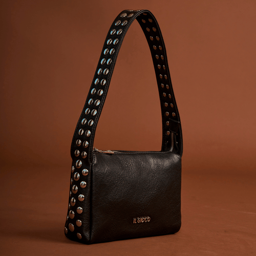 Cartera Shoulderbag Tachas Suede