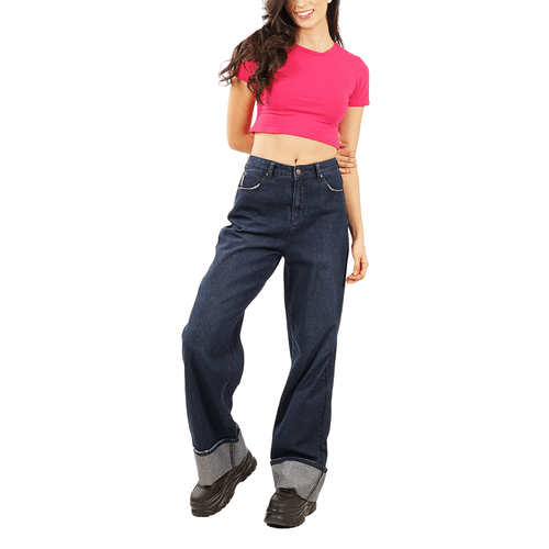 Jeans Amy Push in Dark Blue Basta Turn Up