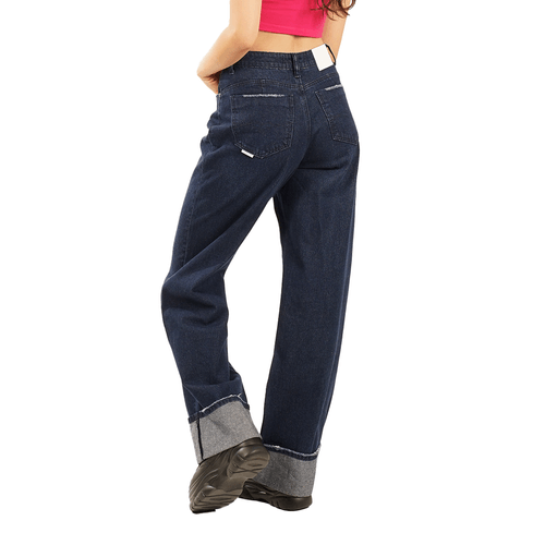 Jeans Amy Push in Dark Blue Basta Turn Up