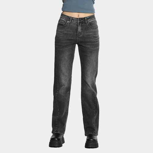 Jeans Straight Dark Gray Diseño Frontal