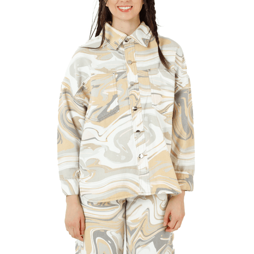 Chaqueta Cotton Oversize Full Marbling