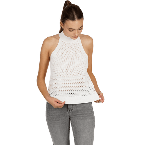 Polera Sin Mangas Essentials Knitwear Halter Fit