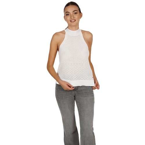 Polera Sin Mangas Essentials Knitwear Halter Fit