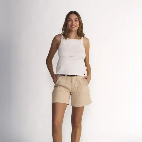 Polera Sin Mangas Knitwear Calado Essentials