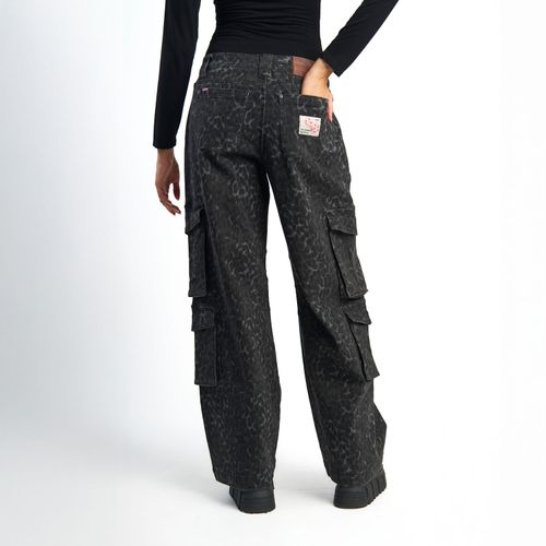 Pantalón Il Gioco Street Cargo Leopardo Negro