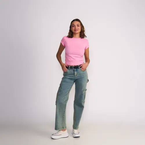 Jeans Cargo Carpenter Detalles en Bolsillo