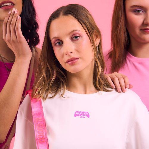 Polera Manga Corta Cosmo Print Essentials